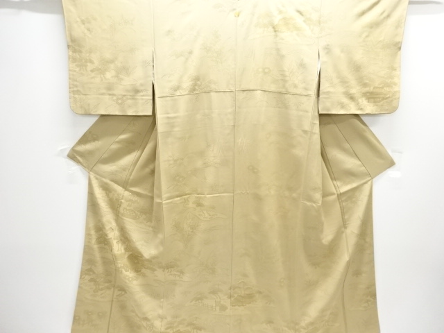 JAPANESE KIMONO / HOMONGI / EMBROIDERY / CHAYATSUJI